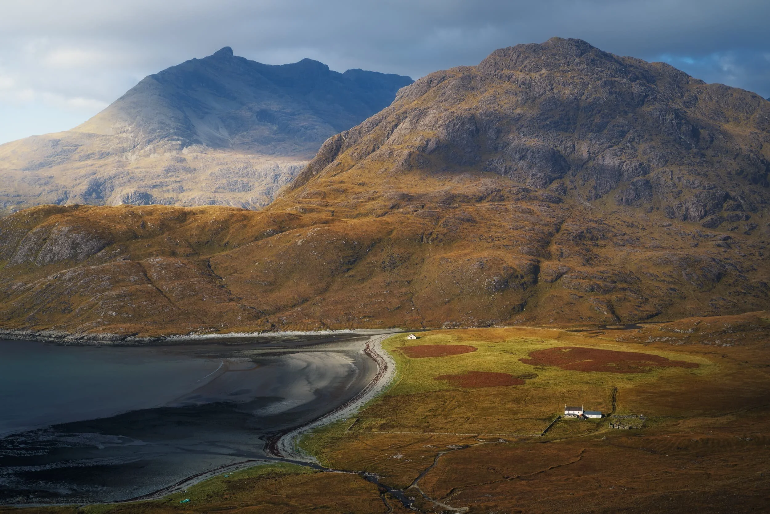 Heading back up the trail, I couldn’t resist one last look back at this stunning view of Camasunary Bay.