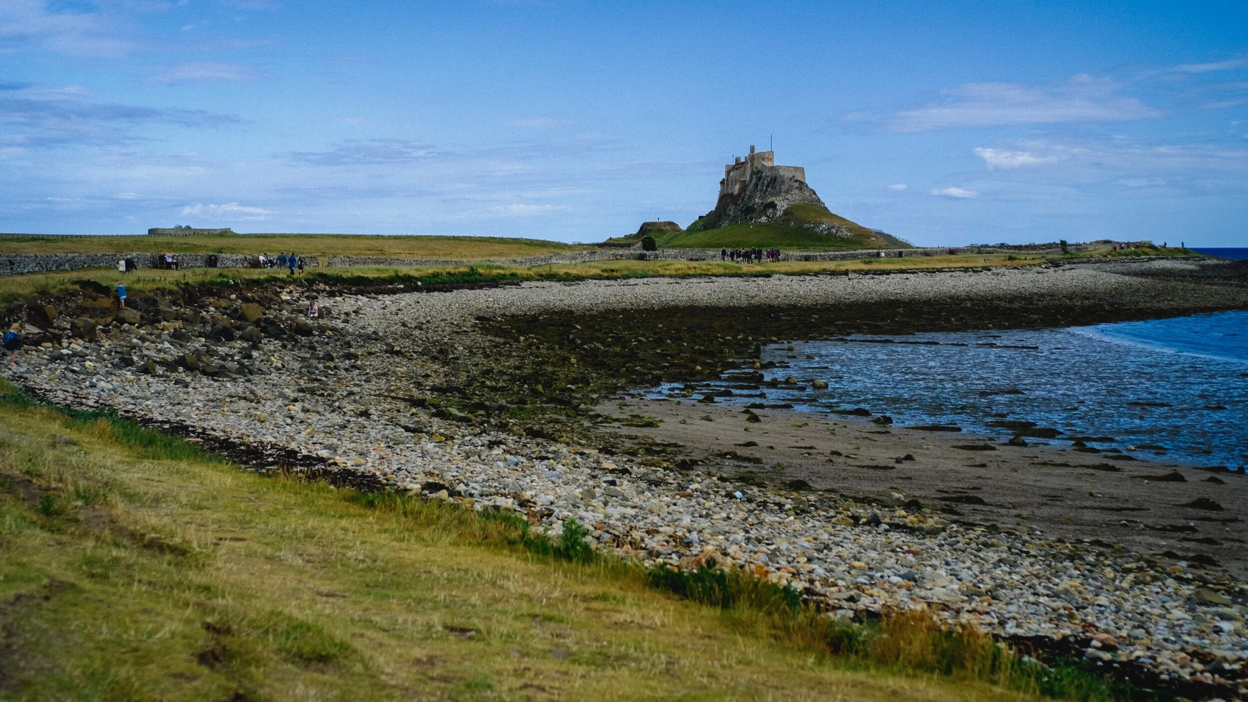 The imposing castle of Lindisfarne, built in the 16th-century, perched atop a mound of whinsill rock known as Beblowe Craig. Turned out to be a glorious day indeed!