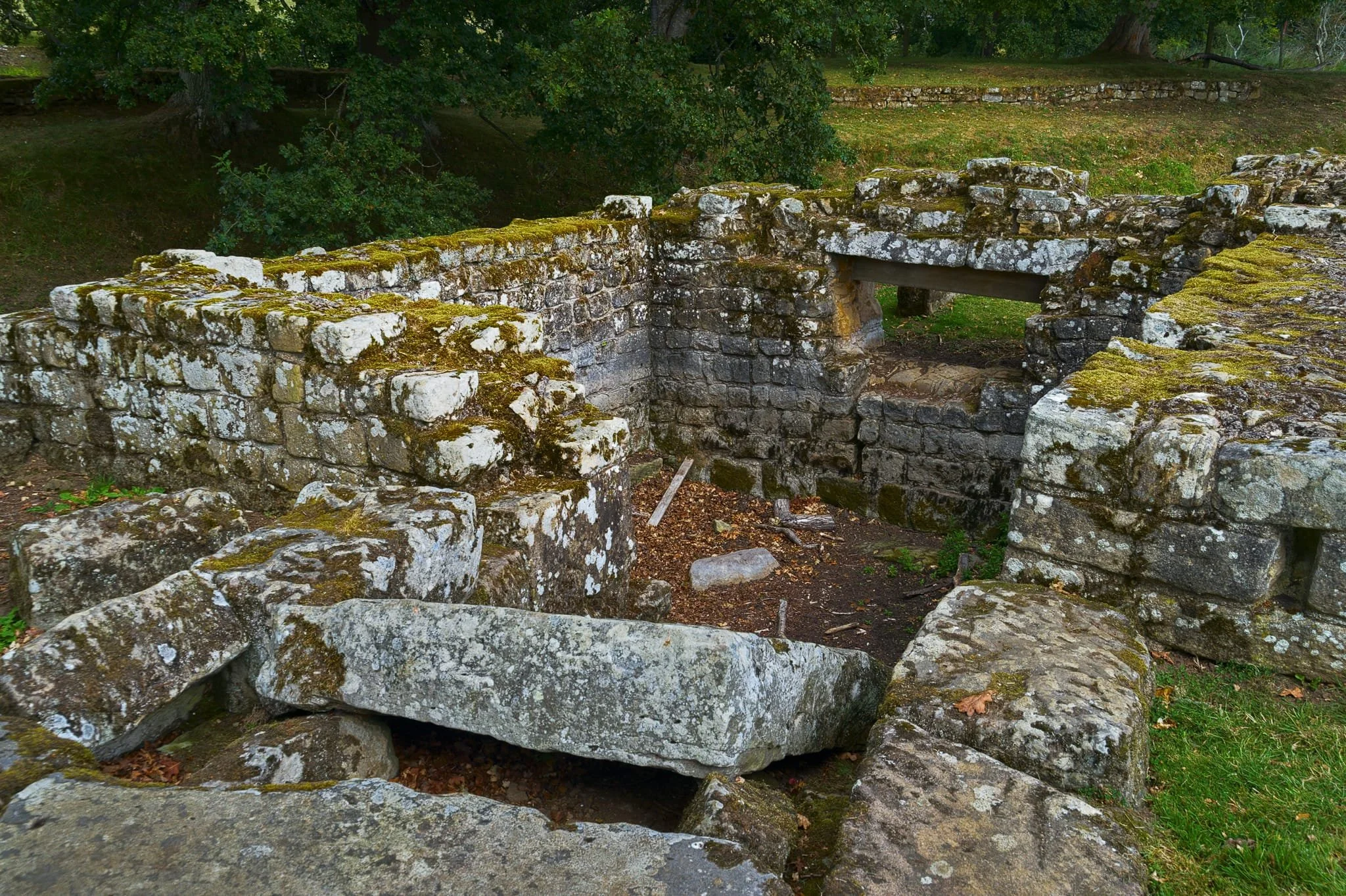 This is the ruins of the tower that was attached to the eastern abutment of Chesters Bridge. Isn’t it crazy to think that, 2,000 years ago, people from Rome travelled thousands of miles, made it to our little island, crossed north through the country, and then built this?