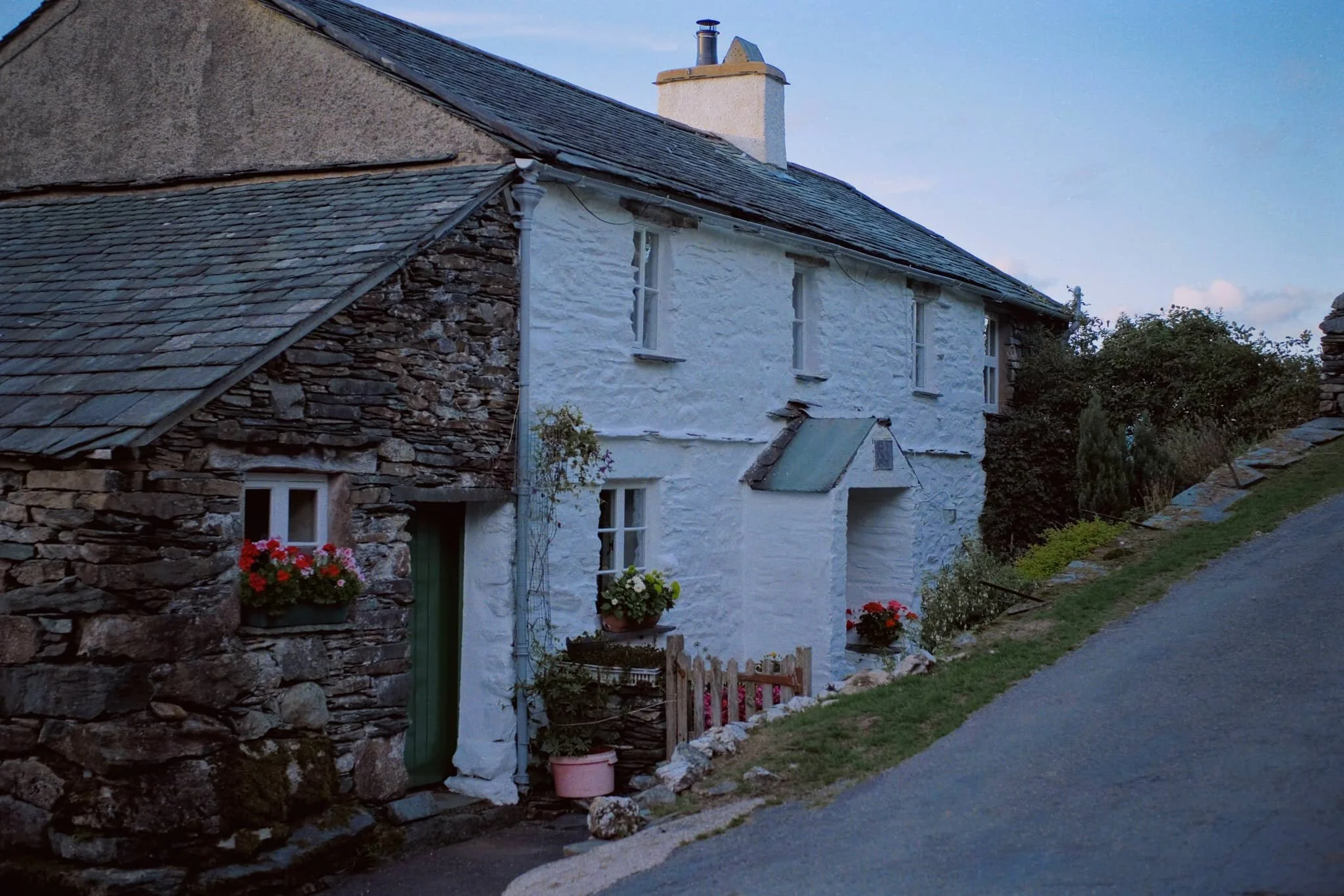 High Oxen Fell Farm, now property of the National Trust courtesy of Beatrix Potter. Probably built in the 1600s.
