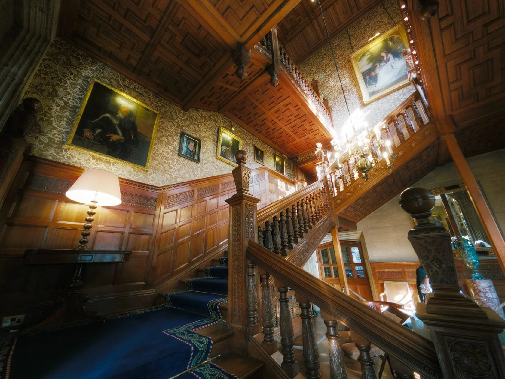 The craftsmanship on show throughout was exquisite, especially in this staircase. An otherwise transitory space that nevertheless had considerable care and attention paid to its design.