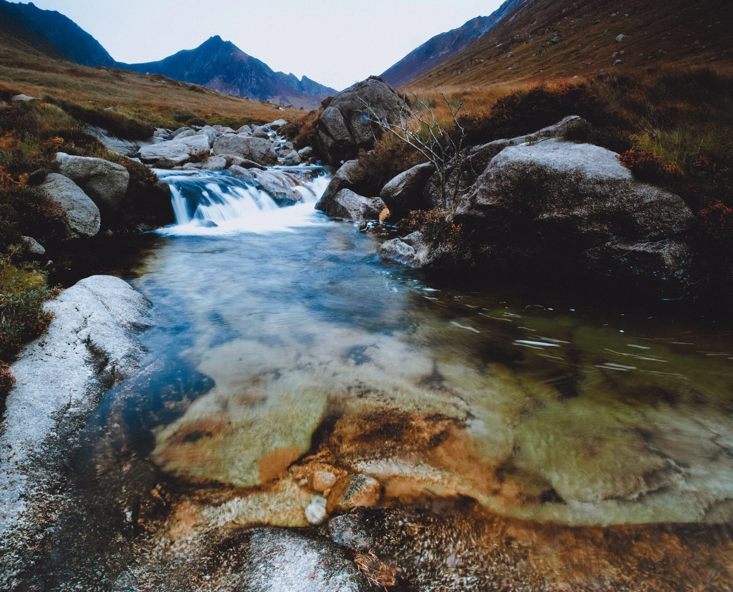 Another attempt at a composition featuring Cir Mhòr and some of the gorgeous cascades and pools of Glenrosa Water.