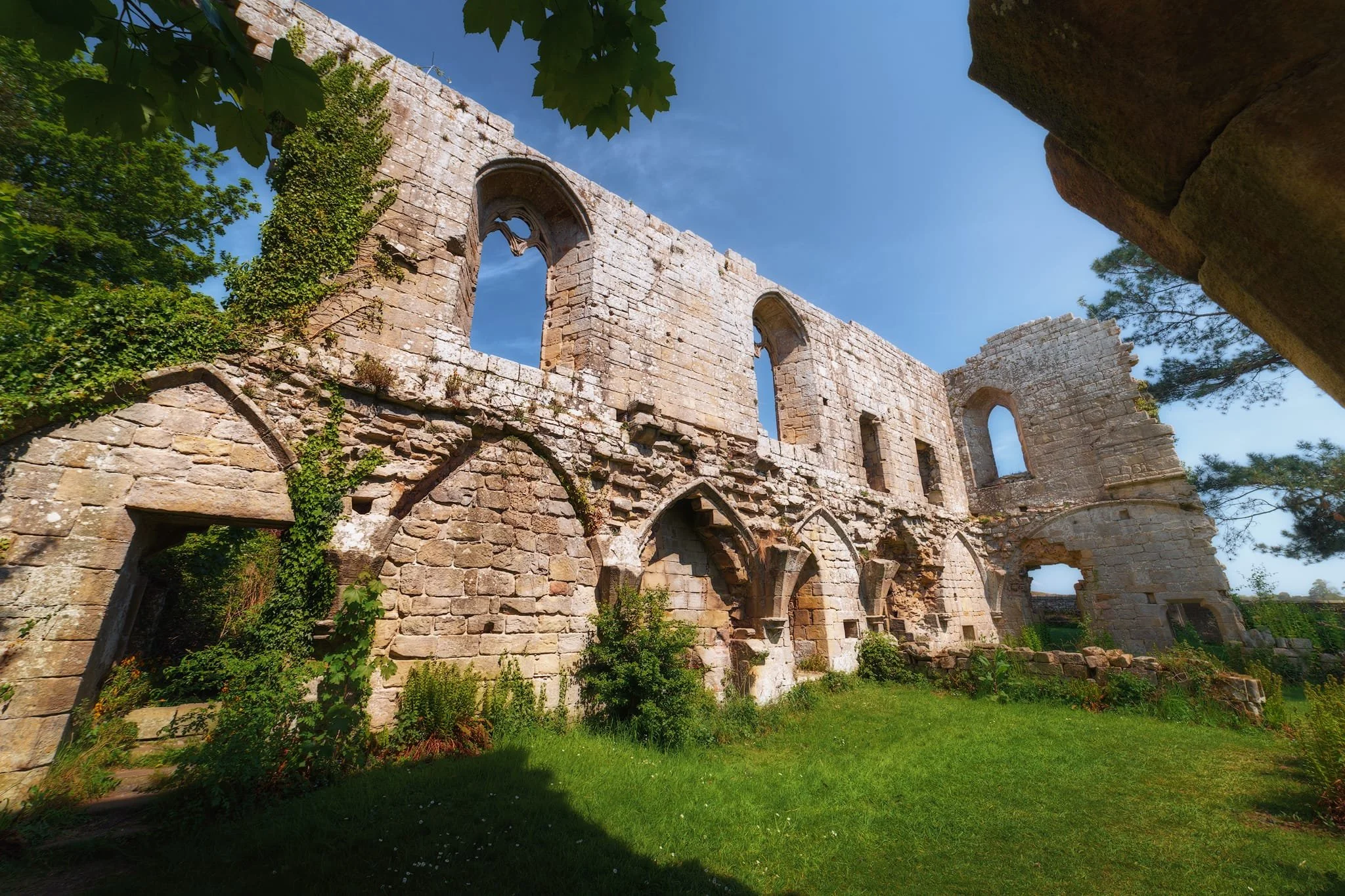 This area might be the old Infirmary, where the sick were treated and healed.