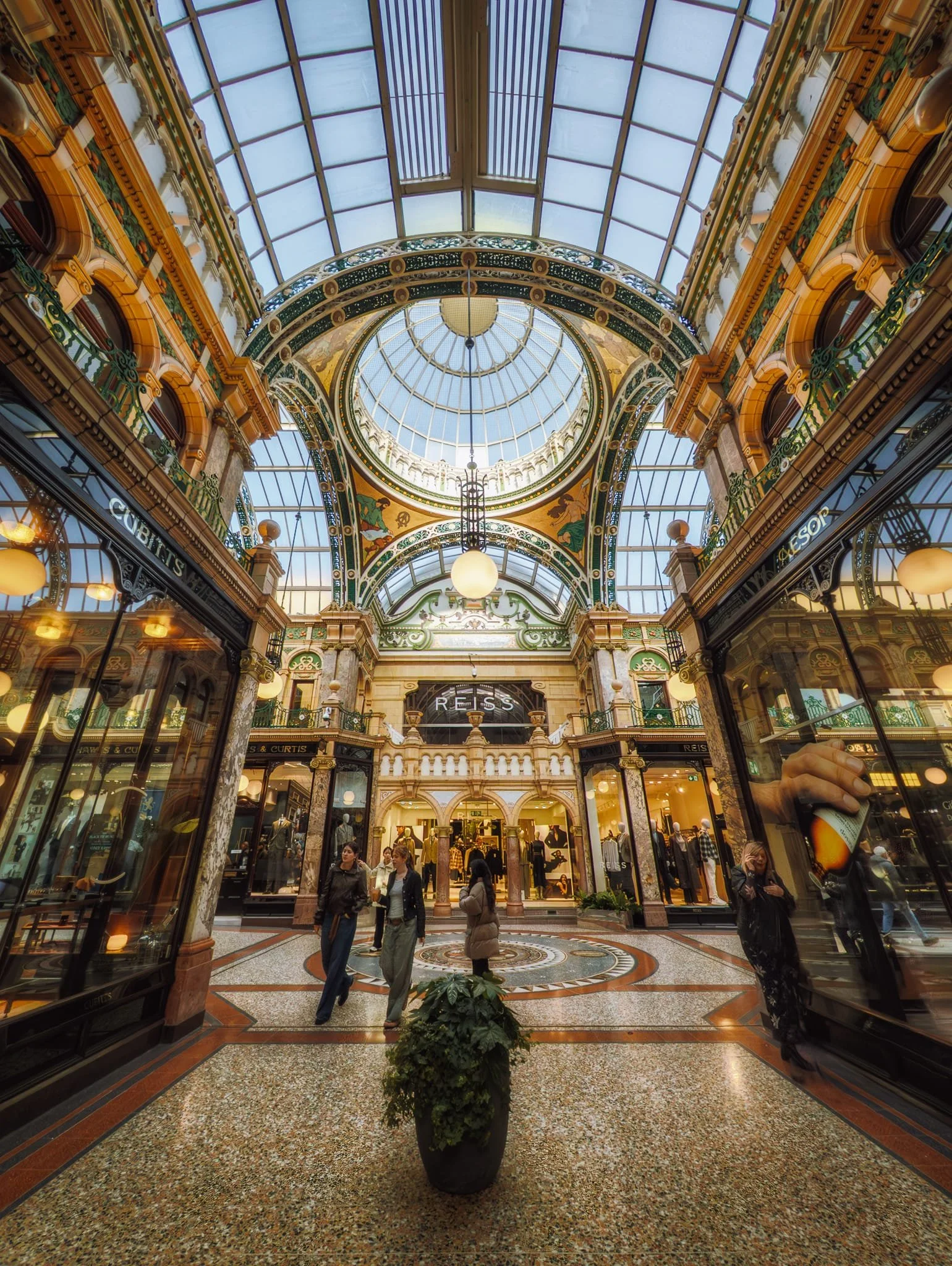 Another part of County Arcade’s glorious architecture. The Victoria Quarter is known for its role in the redevelopment of Leeds’ city centre, and houses lots of luxury and premium brands. I felt very out of place.