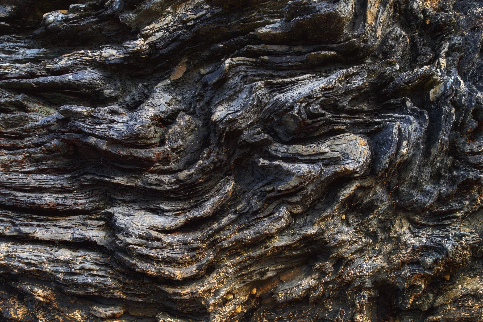 The cliffs around here almost look liquid; absolutely fascinating.