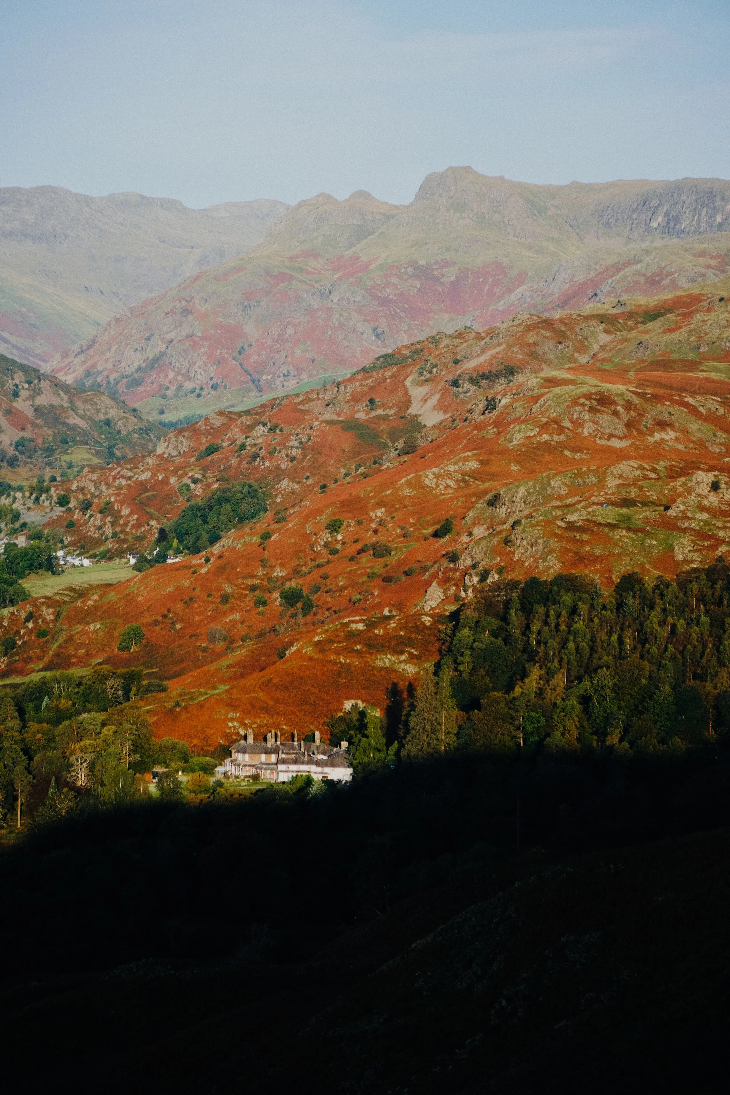 Up in the Lakeland Fells autumn has arrived as the fern on the fell slopes turn a beautiful rusty colour.
