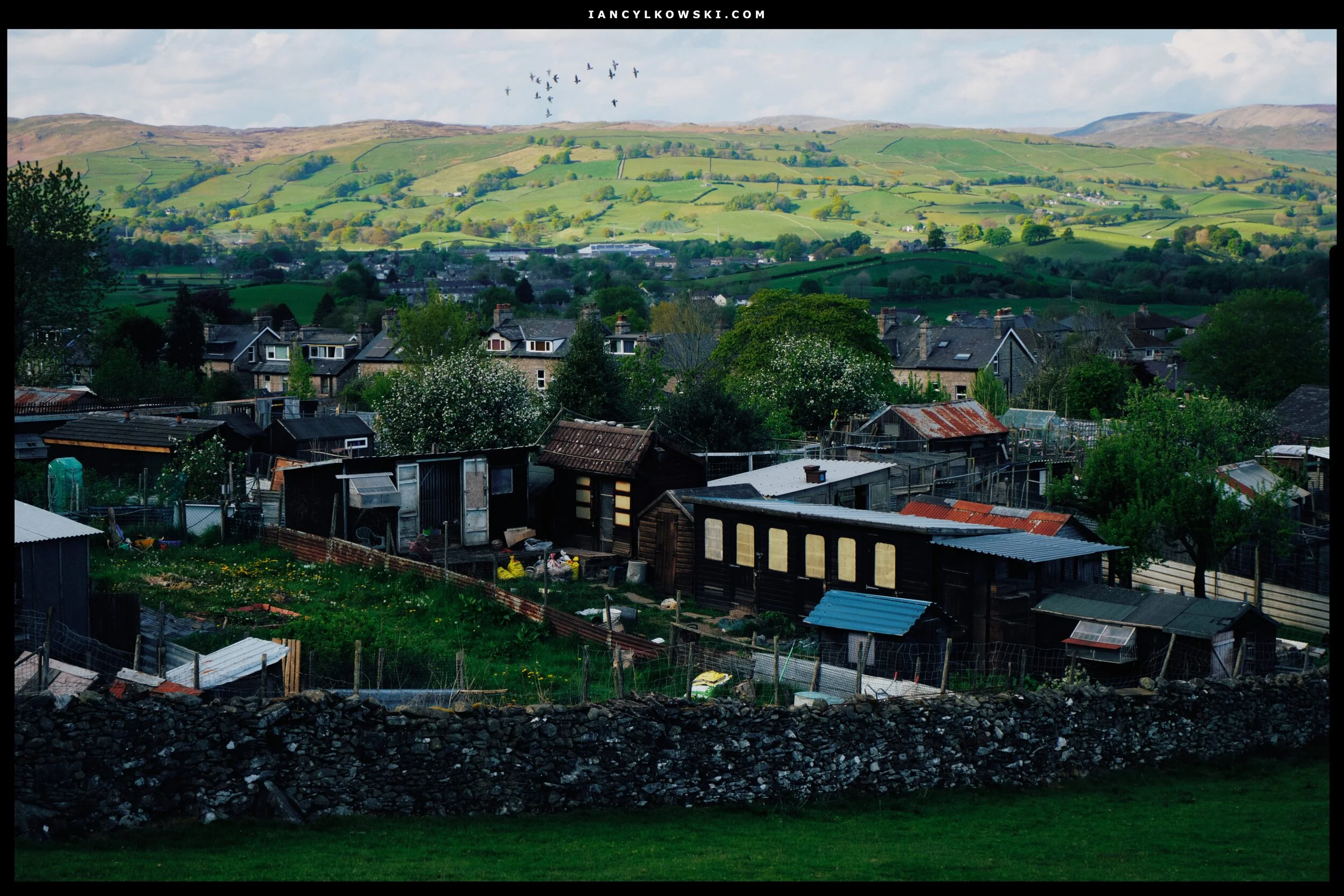 As you start climbing up the path towards Helsfell Nab you pass these allotments. Every time we’ve been here we’ve seen a flight of pigeons circle above the allotments countless times. I wonder if they’re racing pigeons…