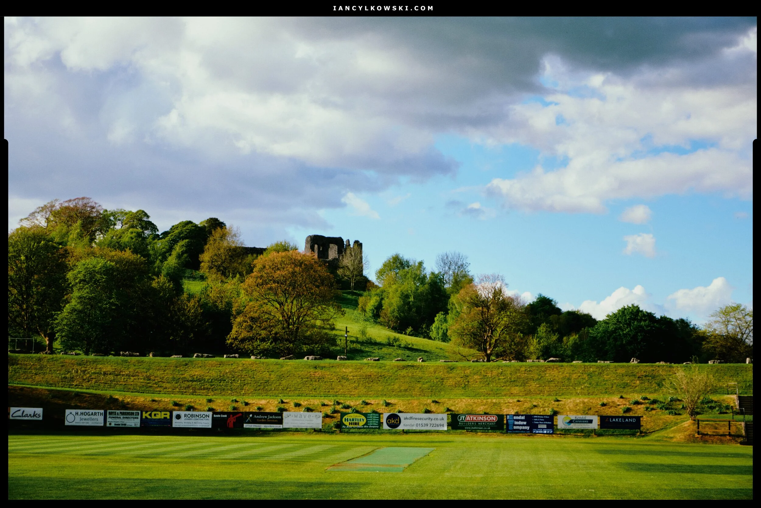 The ruins of Kendal Castle above Netherfield Cricket Club. Not a bad spot for a game of cricket, eh?
