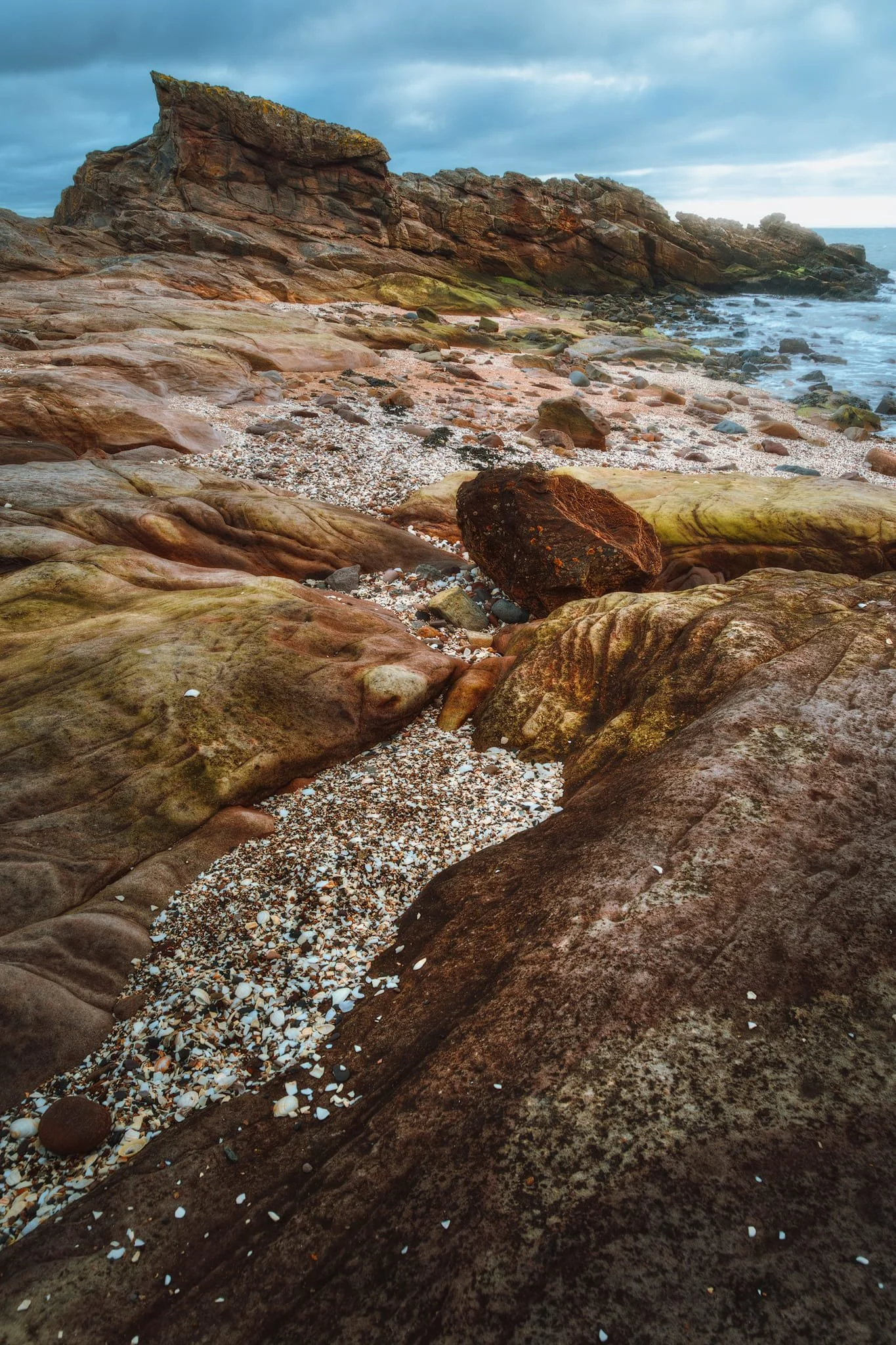 Sandstone, especially in the presence of water, also tends to produce these beautiful sculptured forms that are irresistible to photograph.