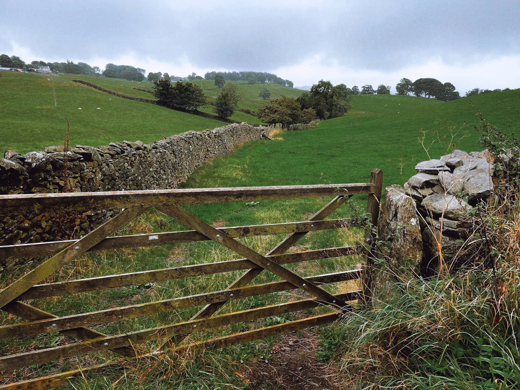 Down the Old Sedbergh Road we go, with the rain increasing in intensity.