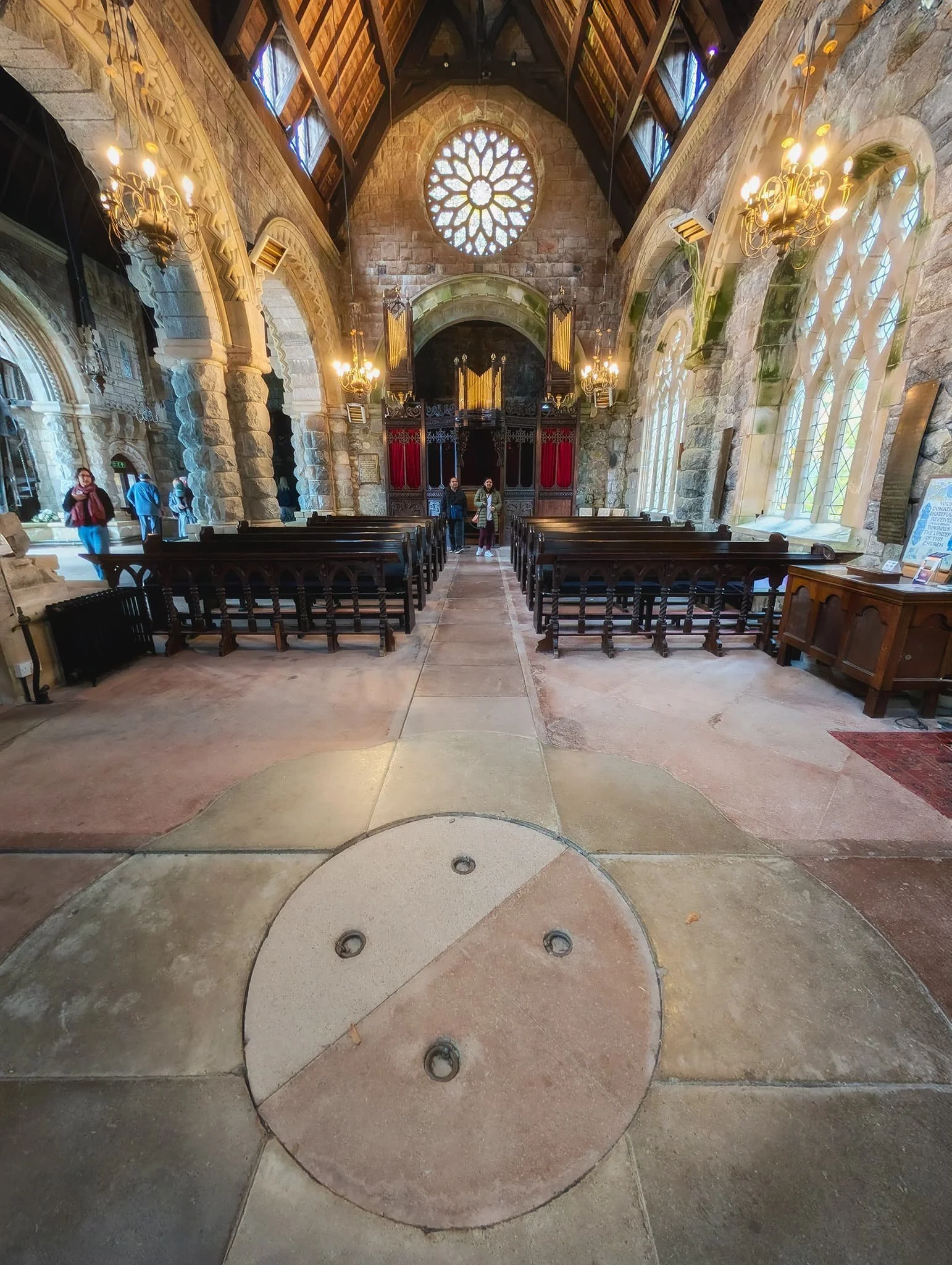 This is the nave of St. Conan’s Kirk, the