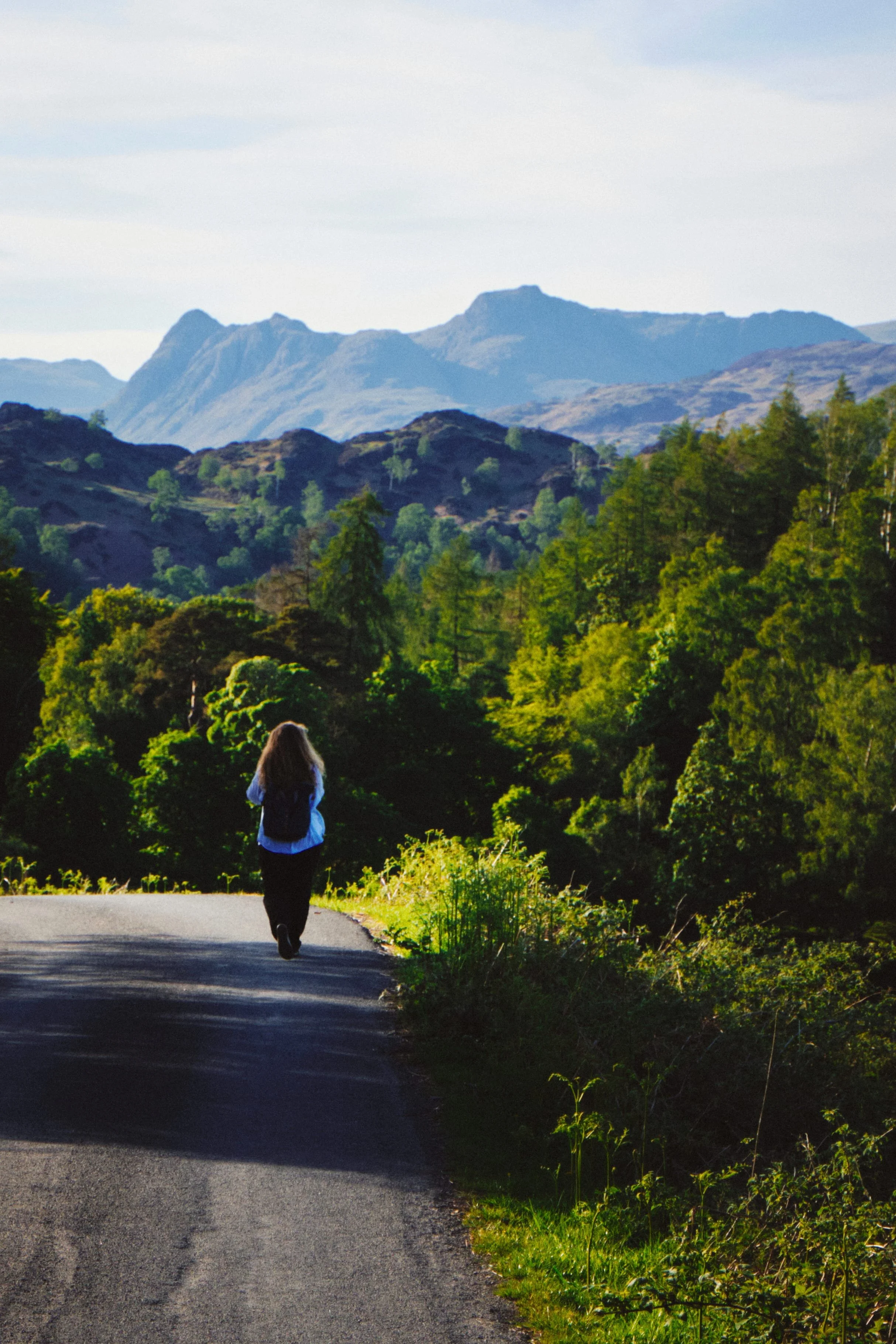 Little Lisabet and the Langdale Pikes.
