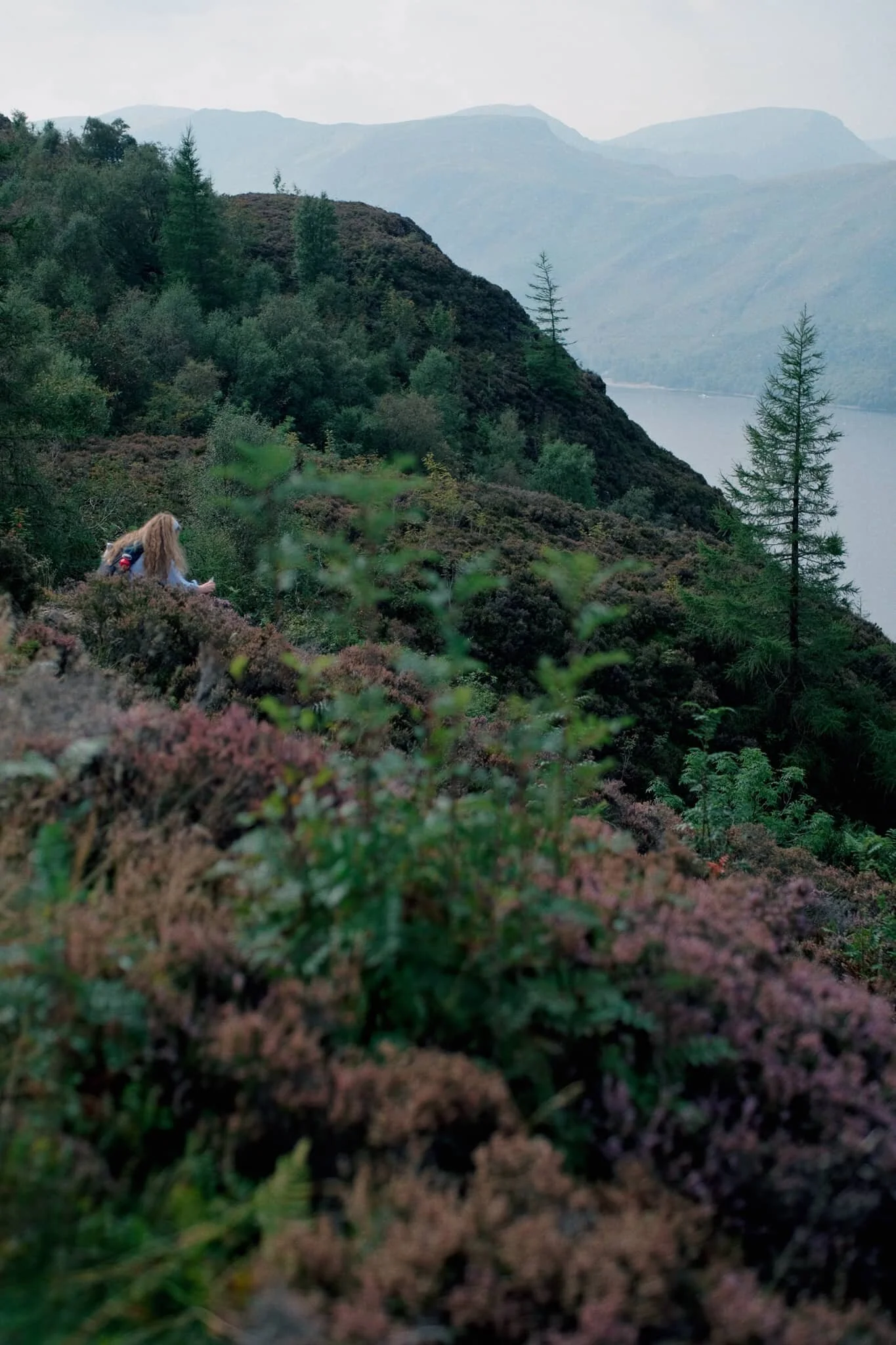It soon becomes apparent how much of a drop there is from Walla Crag’s northwestern face.